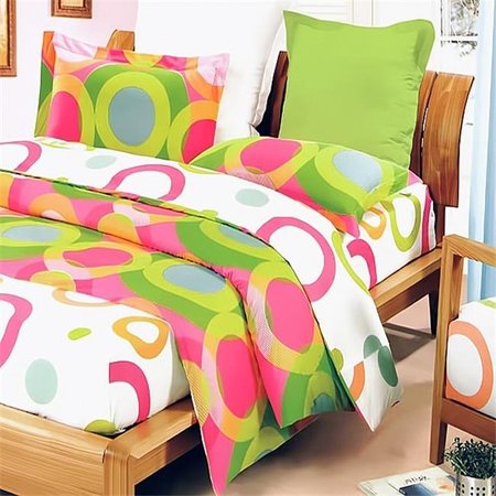 FURNORAMA Rhythm of Colors 3 Piece King Mini Comforter Cover-Duvet Cover Set FU386329